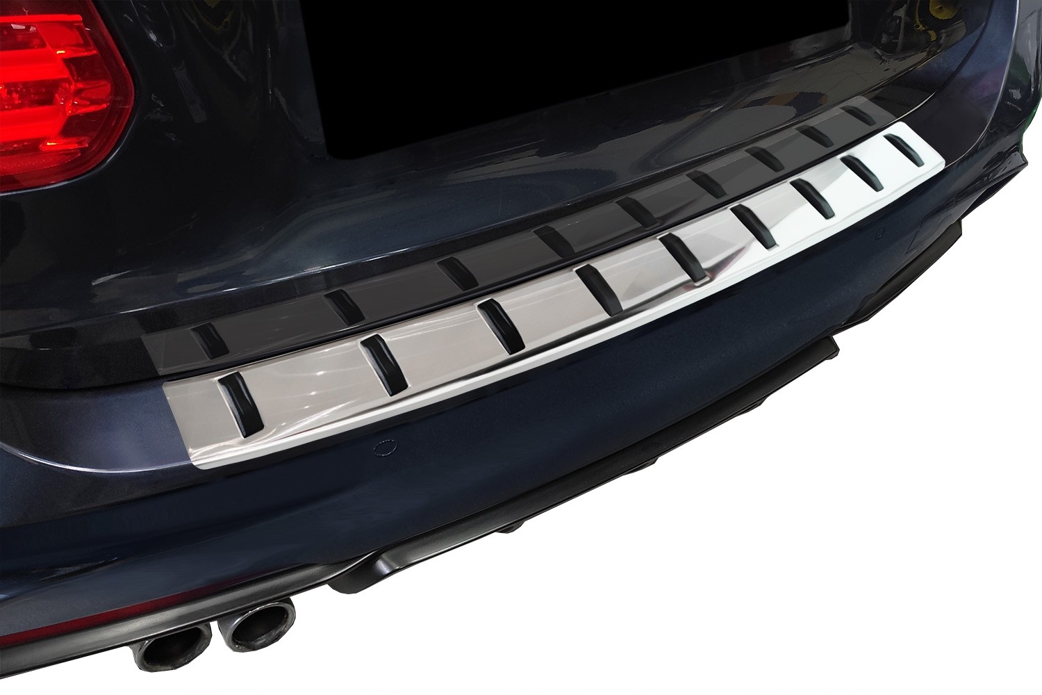 Protection de seuil de coffre convient à Citroën Berlingo III (K9) 2018-présent acier inox brossé - Strong spécial